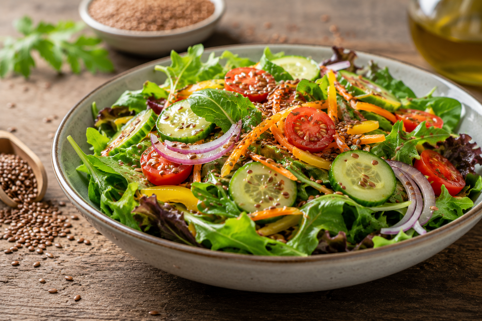 Simple Tips for Incorporating Flax Seeds in Salads