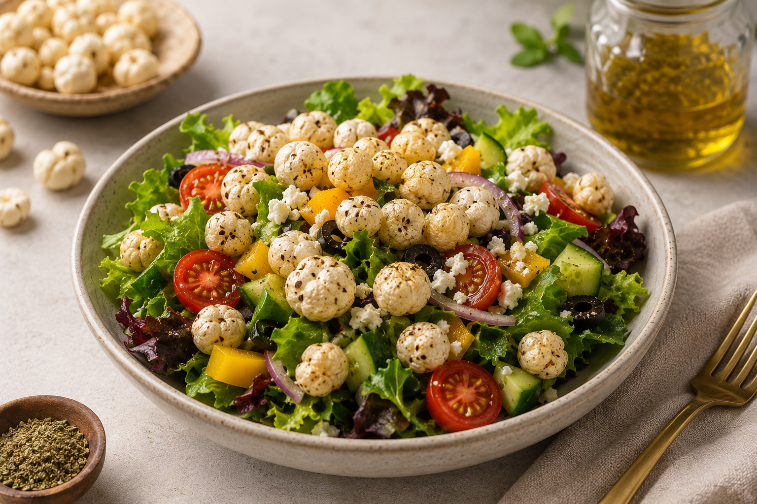 Transform Your Salad with a Sprinkle of Crunchy Makhana