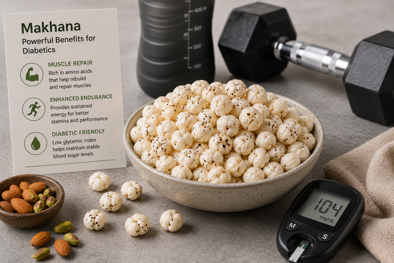 How Makhana Supports Muscle Repair and Endurance in Diabetics