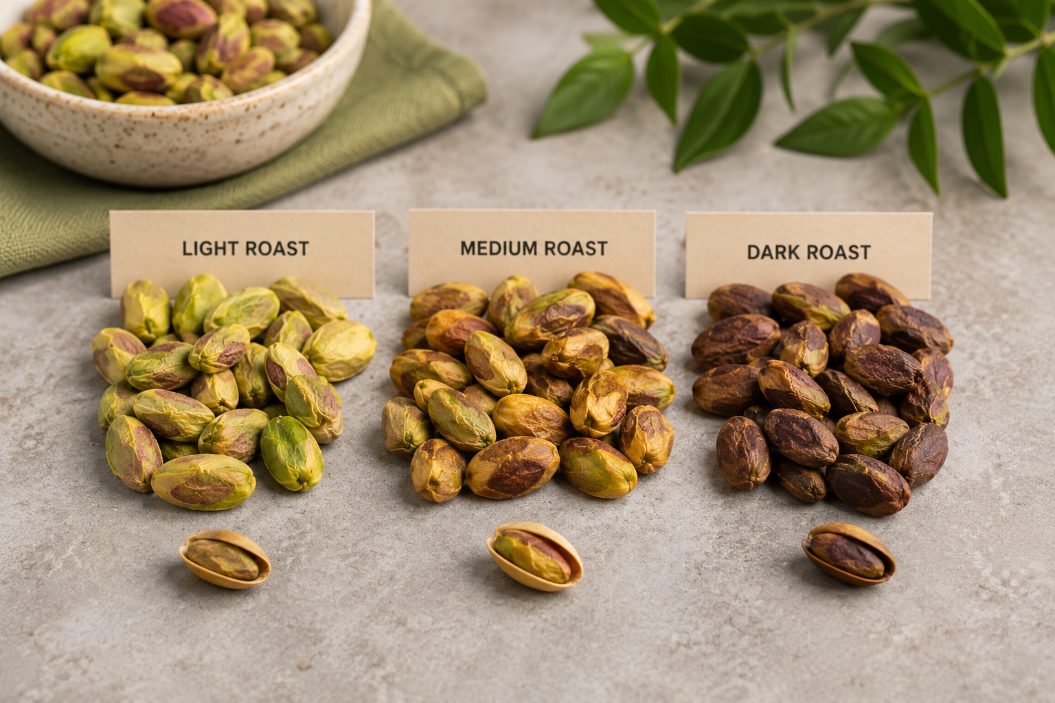 Comparing Different Roast Levels of Pistachios for Nutrition
