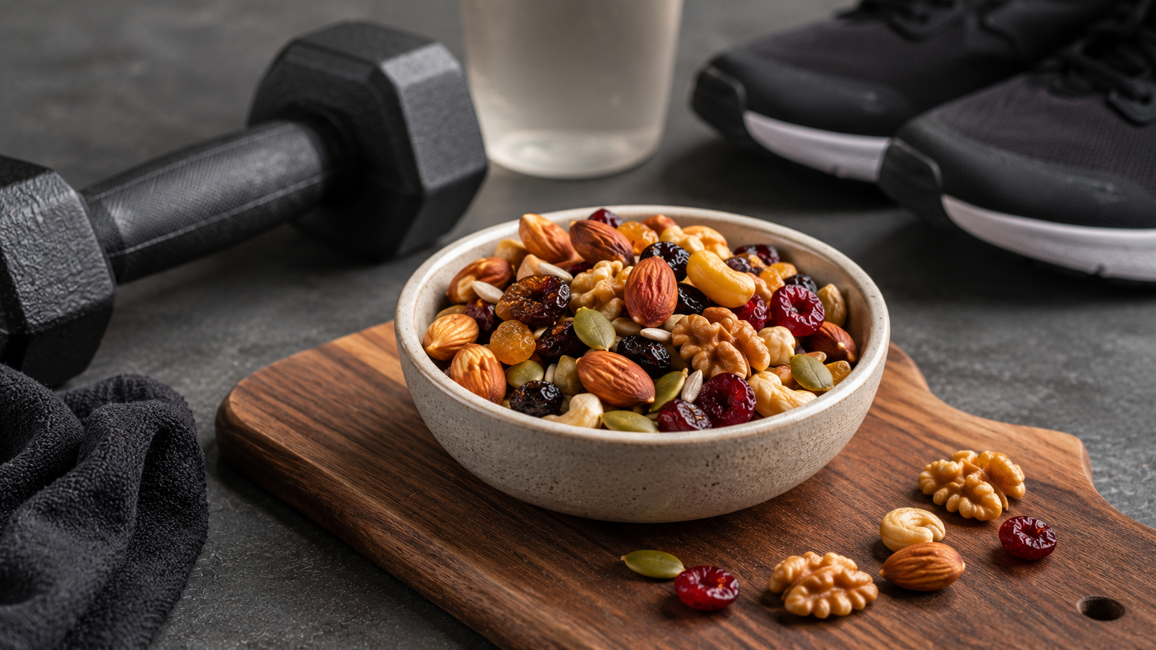 Post-Workout Recovery with Trail Mix