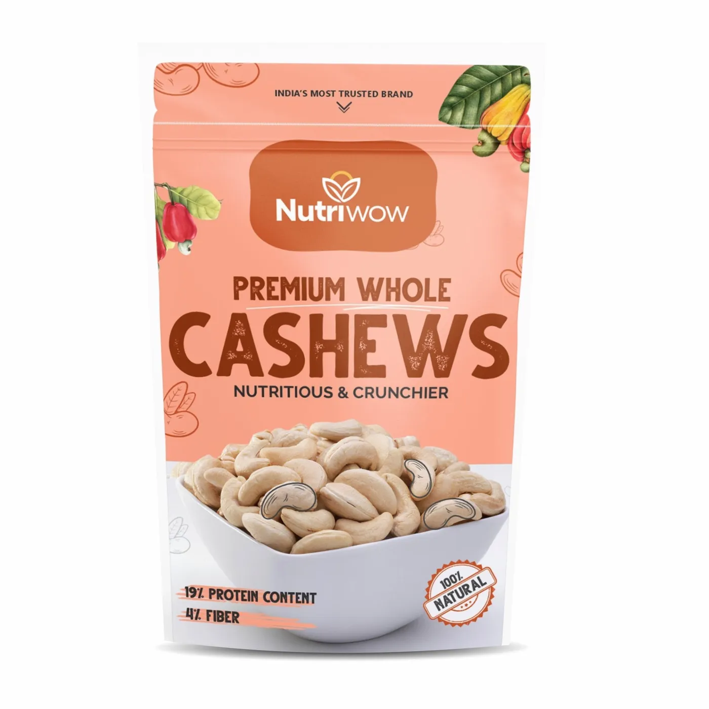 Nutriwow Premium Cashews | Kaju W240
