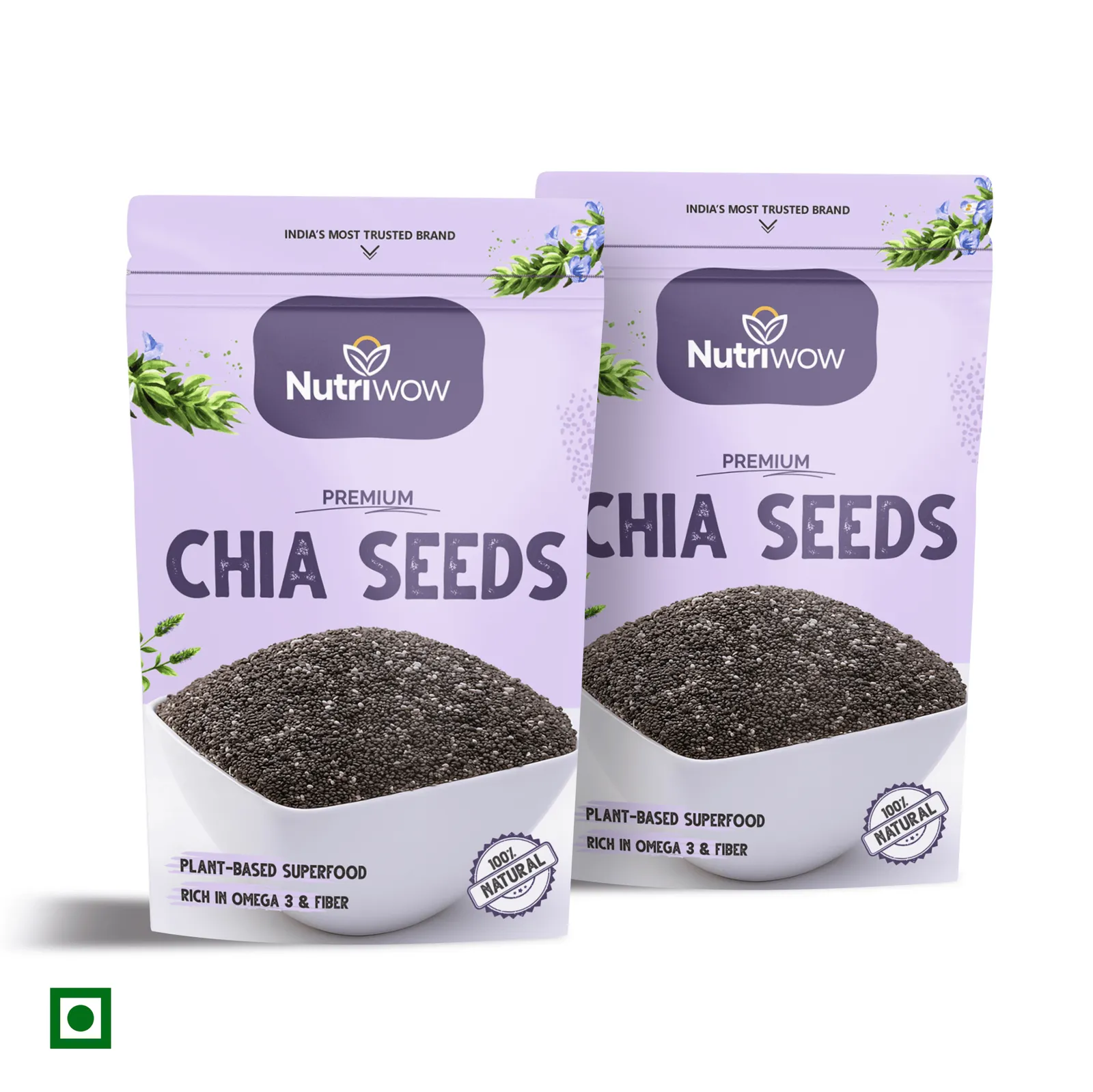 Nutriwow Premium Chia Seed | 500g (250g Pack of 2)